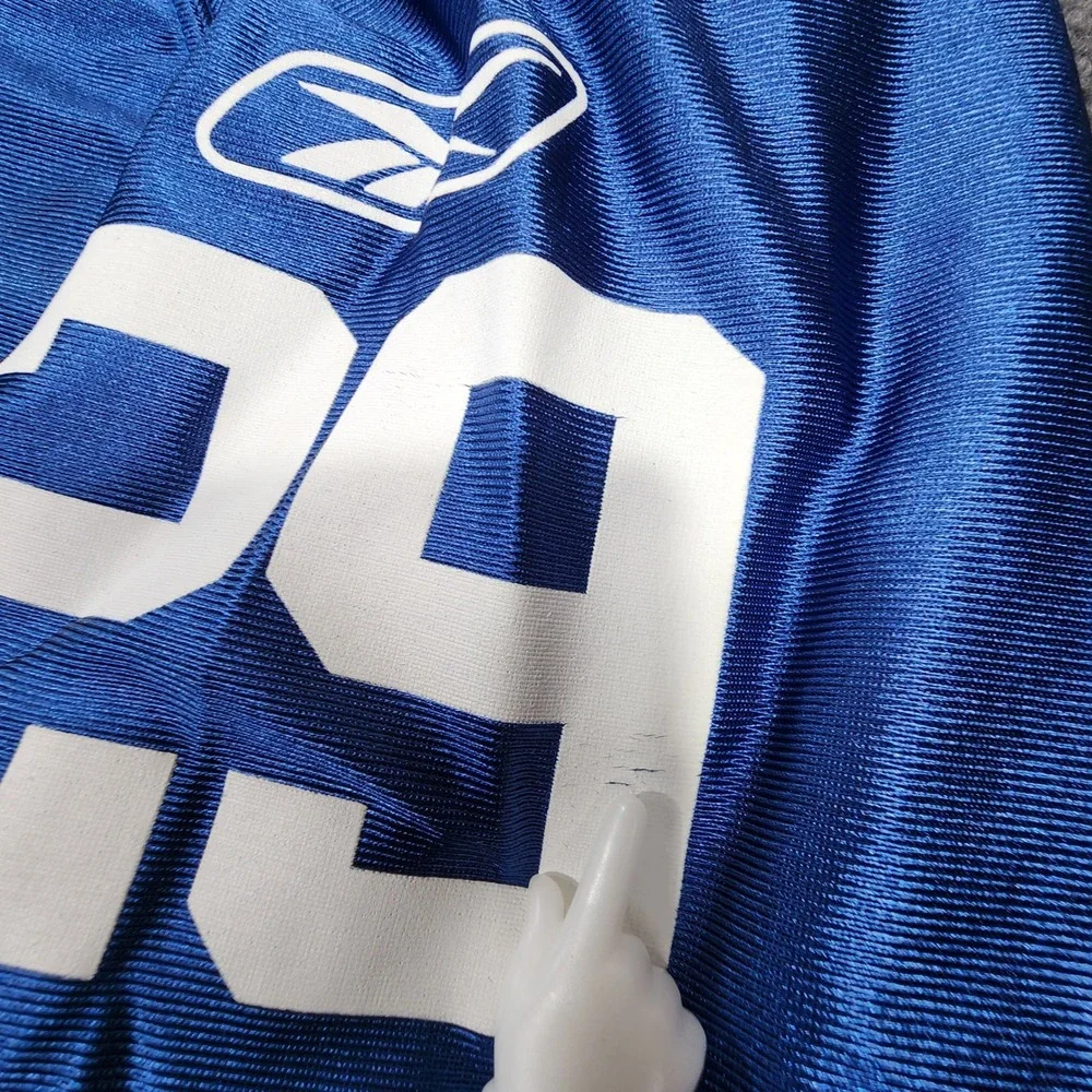 Reebok Indianapolis Colts Joseph Addai #29 Jersey Men Large Blue Mesh Football